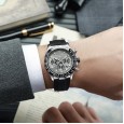 Classic fully automatic mechanical watch Multifunctional three -eye, six stitches, calendar waterproof luminous men's watches