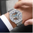 New Hollow Trend Full -automatic Mechanical Watch Watch Fashion Waterproof Mechanical Watch